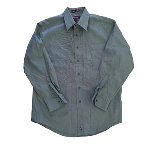 Nordstrom Dress Shirt Wrinkle Free Cotton Button Down Long Sleeve 15 1/2-32